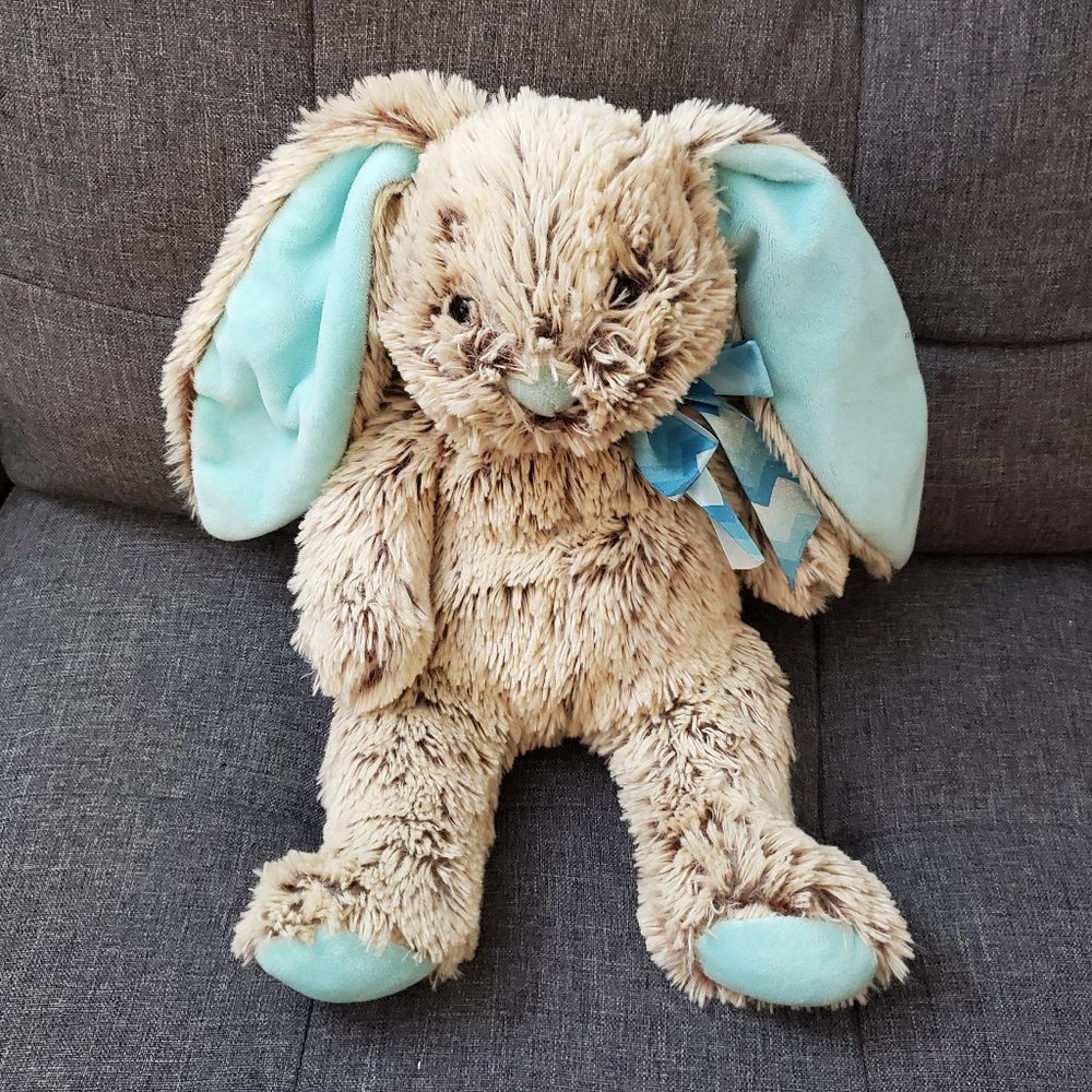 Plush Bunny with Blue Ears